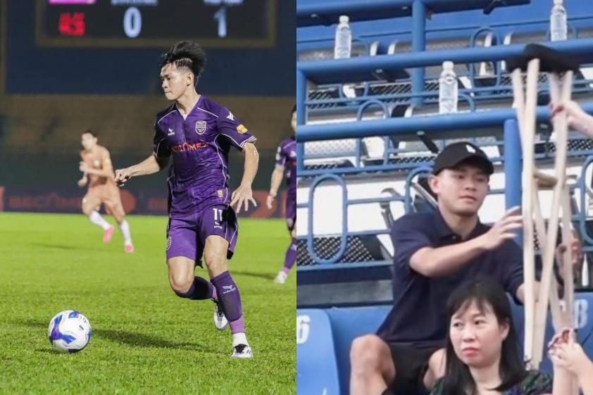 Vĩ Hào đã phải ngồi ngoài gần 1 năm vì chấn thương dây chằng